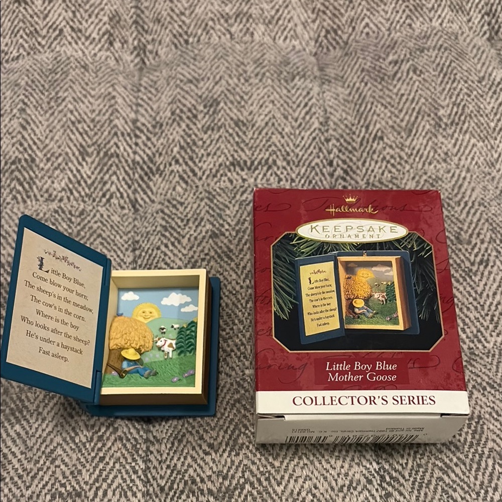 1997 Hallmark Christmas ornament featuring Little Boy Blue by Mother Goose